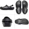 クロックス レディース メンズ サンダル 定番 軽量 サボ 10001 クラシック クロッグ アウトドア ストラップ 黒 crocs Classic Clog