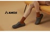 AMOJI アモジ サンダル メンズ レディース D8818 クロッグサンダル もこもこ 防寒 冬用 2way ベルト スリッパ サボ オフィスシューズ アウトドア キャンプ 旅行 軽量 ビジネス 仕事履き