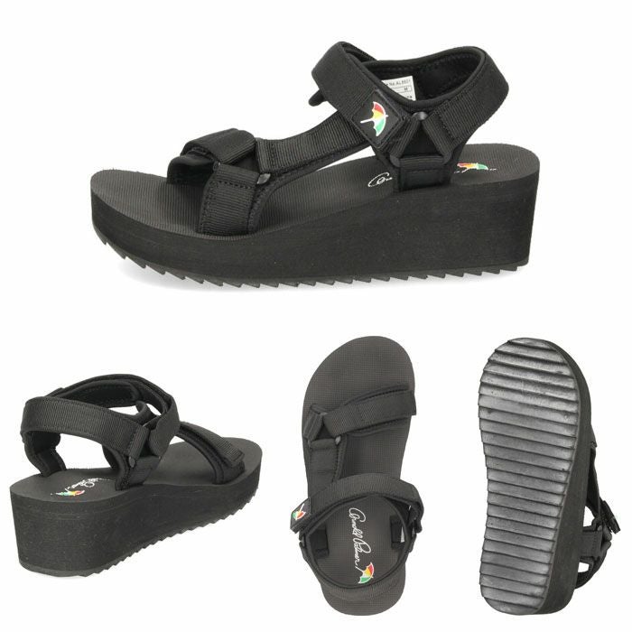 アーノルドパーマー サンダル レディース AL5501 ブラック ブラウン ベージュ 厚底 スポーツサンダル 黒 茶色