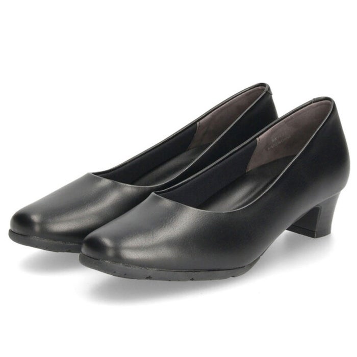 パンプス ローヒール 黒パンプス 幅広 痛くない 防水 ブラック ビジネス ゆったり 3E 4E 幅広 スクエアトゥ 太めヒール 防滑 防臭 屈曲 ベーシックパンプス Parade