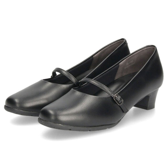 パンプス ローヒール 黒パンプス 幅広 痛くない 防水 ブラック ビジネス ゆったり 3E 4E 幅広 スクエアトゥ 太めヒール 防滑 防臭 屈曲 ベーシックパンプス Parade