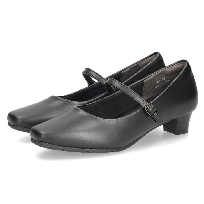 パンプス ローヒール 黒パンプス 幅広 痛くない 防水 ブラック ビジネス ゆったり 3E 4E 幅広 スクエアトゥ 太めヒール 防滑 防臭 屈曲 ベーシックパンプス Parade