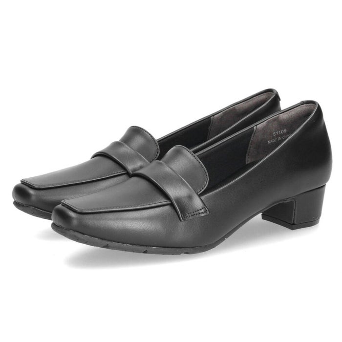 パンプス ローヒール 黒パンプス 幅広 痛くない 防水 ブラック ビジネス ゆったり 3E 4E 幅広 スクエアトゥ 太めヒール 防滑 防臭 屈曲 ベーシックパンプス Parade