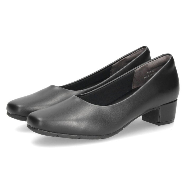 パンプス ローヒール 黒パンプス 幅広 痛くない 防水 ブラック ビジネス ゆったり 3E 4E 幅広 スクエアトゥ 太めヒール 防滑 防臭 屈曲 ベーシックパンプス Parade