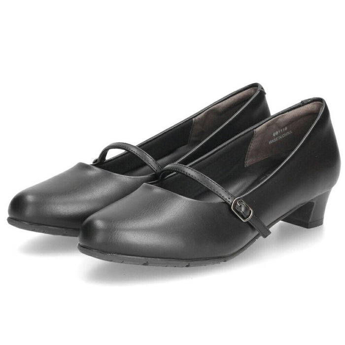 パンプス ローヒール 黒パンプス 幅広 痛くない 防水 ブラック ビジネス ゆったり 3E 4E 幅広 スクエアトゥ 太めヒール 防滑 防臭 屈曲 ベーシックパンプス Parade