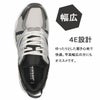 DUNLOP ダンロップ 靴 スニーカー メンズ リファインド DM2011 黒 ブラック ホワイト シルバー モスグリーン 幅広 4E 軽量 撥水