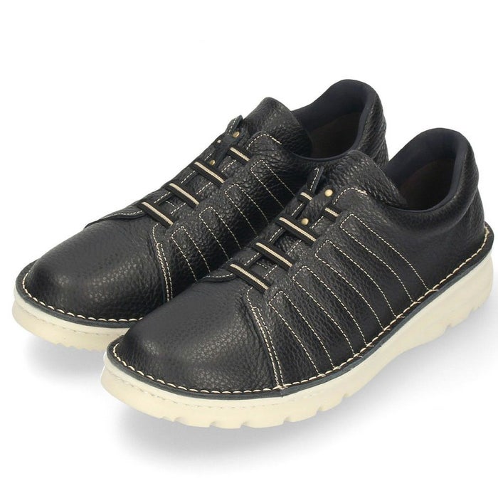 コンフォートシューズ レディース 超軽量 厚底 スリッポン カジュアルスニーカー 幅広 4E 7280 Parade 履きやすい 痛くない 軽い 伸びる 外反母趾 靴 本革 ブラック 黒