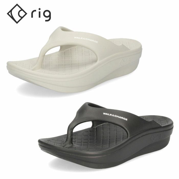 リグ rig リカバリーサンダル FLIP FLOP 2.0 ブラック グレー 12