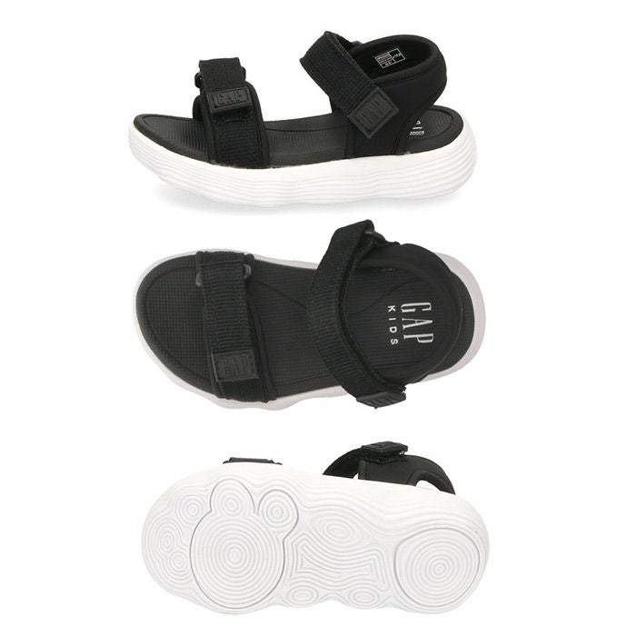 GAP ギャップ キッズ ジュニア サンダル GPK22340 マルチ ブルー ブラック スポーツサンダル ベルクロ 子供靴 男の子 女の子