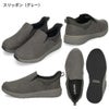 スリッポン メンズ スニーカー 防水 スリップイン 立ったまま履ける 靴 軽量 紐なし 履きやすい 歩きやすい 軽い ハンズフリー 黒 楽すぽっ Parade 985831