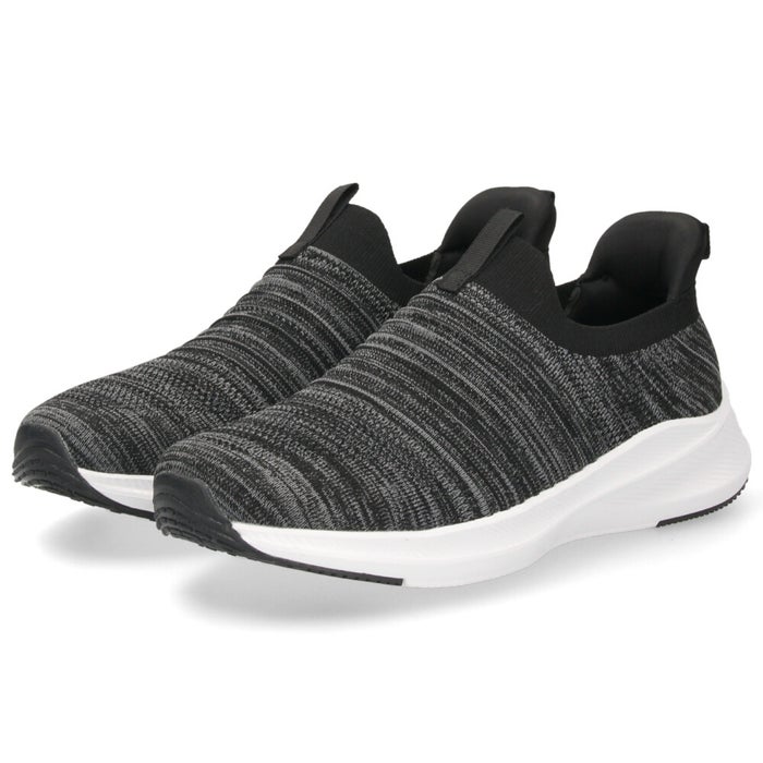 ハンズフリー 靴 手を使わず履ける スリッポン スニーカー レディース メンズ スリップイン 幅広 3E相当 ゆったり 履きやすい 柔らかい 軽い 楽すぽっ 屈曲性 靴 ネイビー ブラック 黒 仕事 運動 Parade 981706