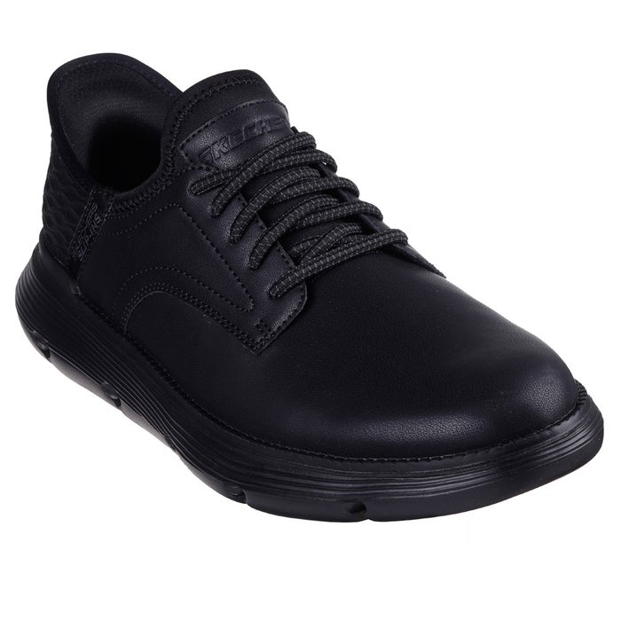 栗山英樹さんCM着用モデル スケッチャーズ スリップインズ メンズ ガルザ カービン 革靴 スニーカー スリッポン ゴム紐 SKECHERS 履きやすい ビジネスシューズ 本革 ノーマル幅