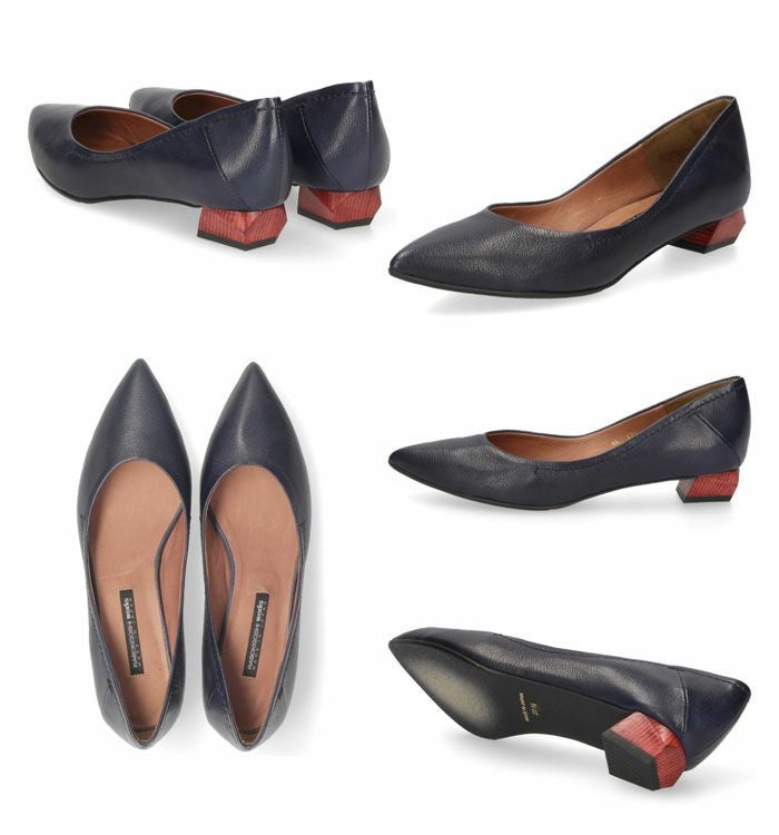 パンプス ローヒール 黒 本革 ラボキゴシ ワークス 12679 ブラック ベージュ ネイビー ブラウン フラットパンプス レディース 靴 日本製 RABOKIGOSHI works