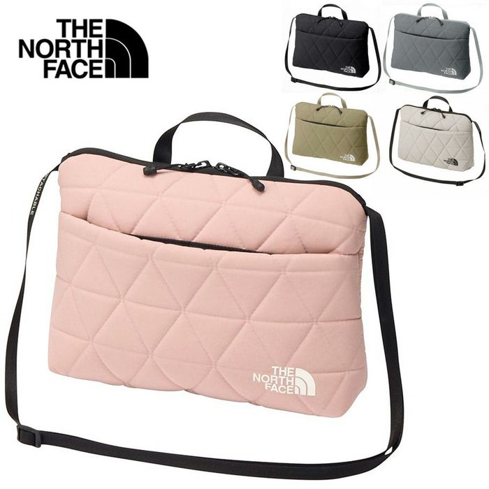 ノースフェイス キルティング 斜めがけ バッグ ジオフェイスポーチ NM32356 2L ポーチ バッグ クッション内蔵 グレー ネイビー ブラック 黒 ホワイト カーキ