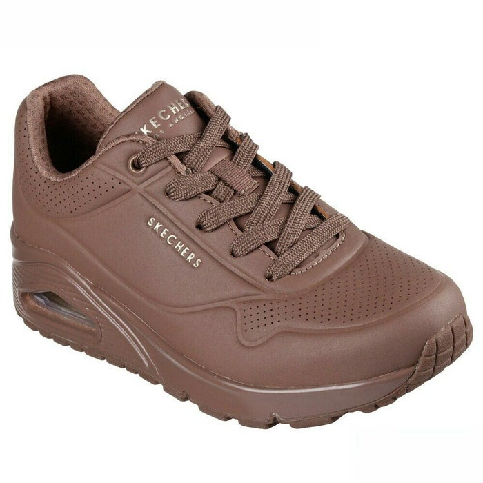 SKECHERS スケッチャーズ uno レディース スニーカー 厚底 シューズ エアクッション 73690 ウノ スタンド オン エア UNO-STAND ON AIR ストリート 普通幅 カジュアル 紐靴