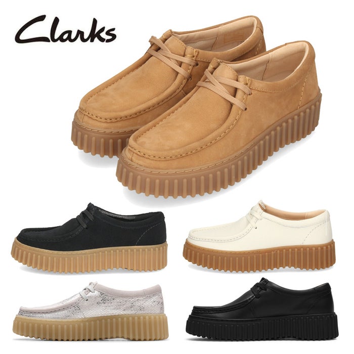 クラークス レディース ワラビー  レザー スエード トーヒルビー 厚底 Clarks Torhill Bee 26172044 26172084 26172085 26181192　26186665