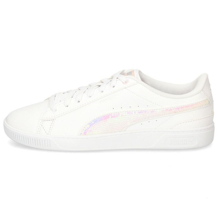 プーマ PUMA レディース スニーカー ビッキー V3  ウィンター ワンダーランド 392489  01 02 ホワイト ブラック ローカット カジュアルシューズ 靴 光沢感