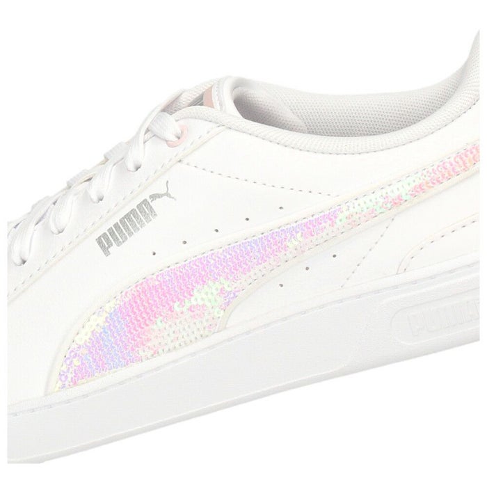 プーマ PUMA レディース スニーカー ビッキー V3  ウィンター ワンダーランド 392489  01 02 ホワイト ブラック ローカット カジュアルシューズ 靴 光沢感