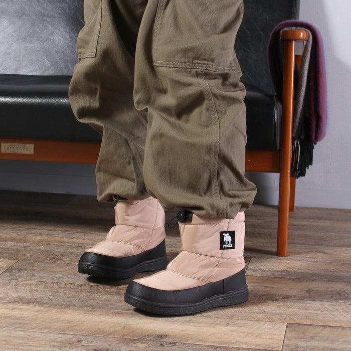 moz モズ ブーツ あったか レディース 防水 3E 歩きやすい 疲れない 撥水 ウィンターブーツ ショートブーツ スノーブーツ スノトレ 227001 黒 ブラック 幅広 靴 シューズ 北欧 ブランド