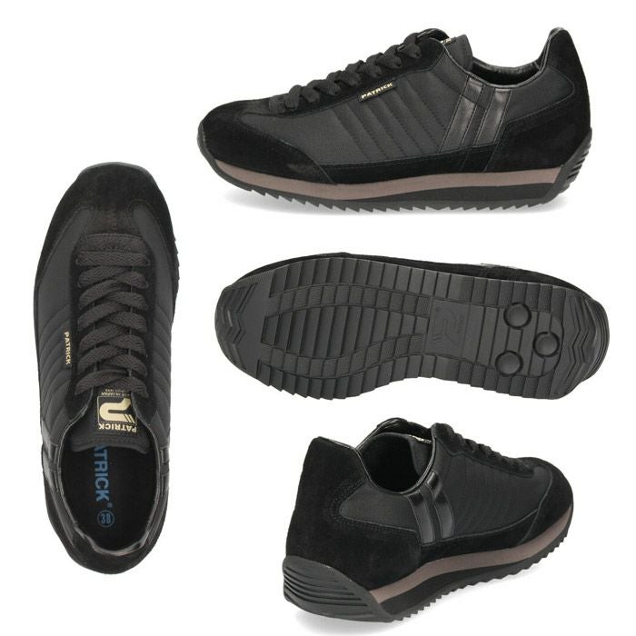 【美品】パトリックPATRICKマラソンシューズスニーカー靴26.0cm黒41 PATRICK マラソン 9420 9624 94601 942451 スニーカー ユニセックス