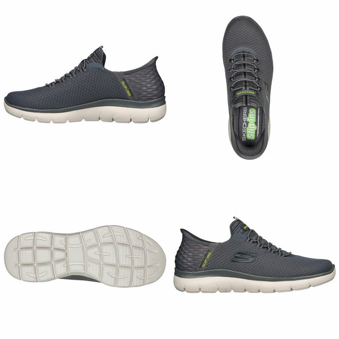 スケッチャーズ スリップインズ メンズ サミッツ 幅広 4E スニーカー 靴 232457W ワイド幅 ハイ レンジ 立ったまま履ける 手を使わずに履ける 履きやすい SKECHERSSlip-ins SUMMITSHIGH RANGE