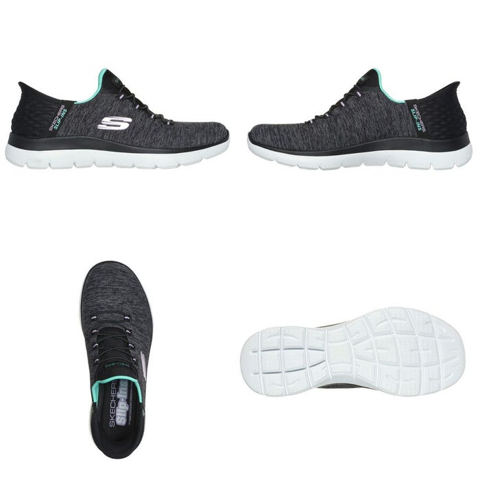 スケッチャーズ スリップインズ レディース サミッツ 幅広 4E ダズリングヘイズ 149937W スリッポン スニーカー 靴 ワイド幅 ゆったり 履きやすい ゴム紐 軽量 SKECHERS Slip-ins Summits Dazzling Haze