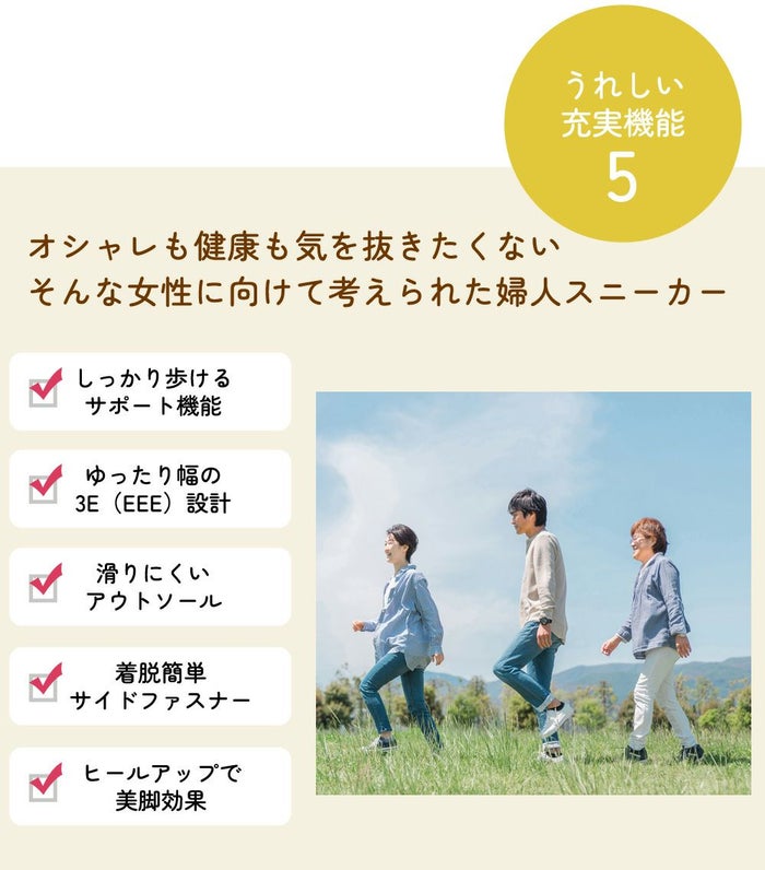 コンフォートシューズ スニーカー レディース 幅広 3E EEE ヒール ウエッジ ウェッジ 6cm サイドファスナー エアークッション レースアップ 紐 991401 991402 991404 Parade