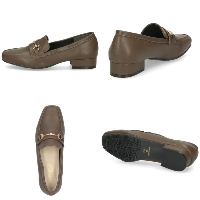 レインシューズ ローファー  レディース 大人 防水 晴雨兼用 ビットローファー カジュアルシューズ ローヒール 痛くない きれいめ 靴 Parade 6632