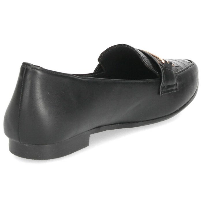 ローファー レディース 大人 ビットローファー カジュアル きれいめ ローヒール クロコダイル柄 ブラック 黒 オーク 靴 日本製 メタルルージュ 1001