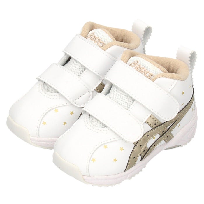 アシックスキッズ スクスク ベビー キッズ スニーカー ホワイト ベルクロ 子供靴 ミドルカット ASICS KIDS SUKU2 GD ランナーベビー SL-MID 1144A004