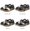 サンダル レディース ぺたんこ 歩きやすい 疲れない フットベッド ストラップ フラット おしゃれ きれいめ かかとあり マジックテープ Parade 290