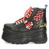 ヨースケ スニーカー yusuke shoes レディース 2601142 靴 ワッペン付き厚底スニーカ 3E ハイカット レースアップ 安定感