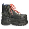 ヨースケ スニーカー yusuke shoes レディース 2601142 靴 ワッペン付き厚底スニーカ 3E ハイカット レースアップ 安定感