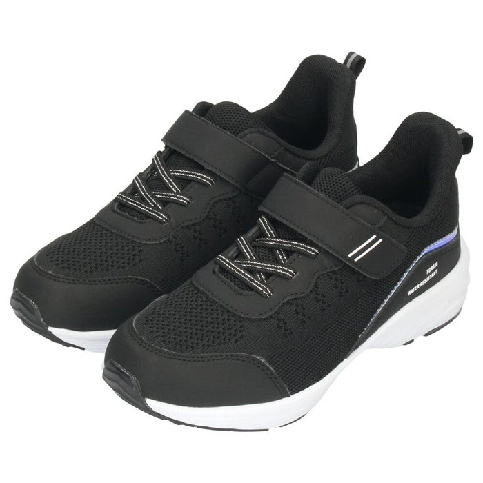 キッズ スニーカー 女の子 幅広 シューズ 防水 軽量 ジュニア 運動靴 ベルクロ 靴 履きやすい ブラック 黒 ベージュ PD8030 パレード Parade