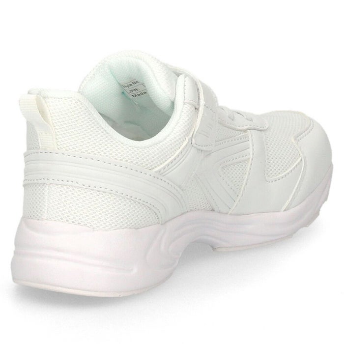 上履き 白 男の子 女の子 上靴 ゆったり 3E キッズ ジュニア スニーカー 子供 小学校 運動靴 通学靴 軽い スクールシューズ 8011 パレード Parade