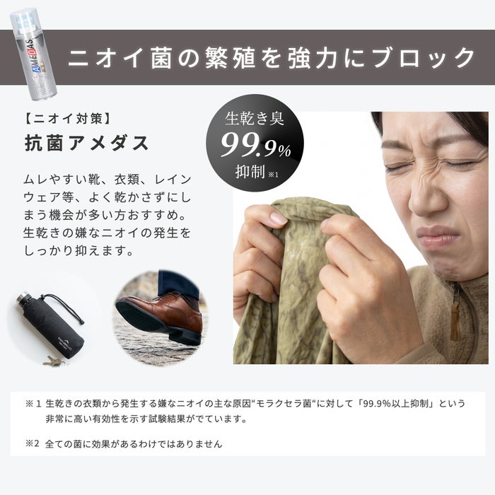 COLUMBUS アメダス 防水スプレー アメダス 420ml 60ml 180ml 撥水 抗菌 虫よけ 防臭 コロンブス 革 靴 本革 スニーカー 衣類 フッ素 レインウェア 傘 COLUMBUS 撥油 防汚 13290