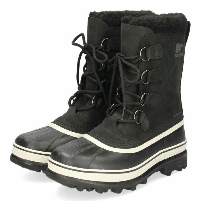 ソレル スノーブーツ メンズ ウィンター ブーツ カリブー SOREL NM1000 016 ブラック 黒 防水 保温 耐寒 雪