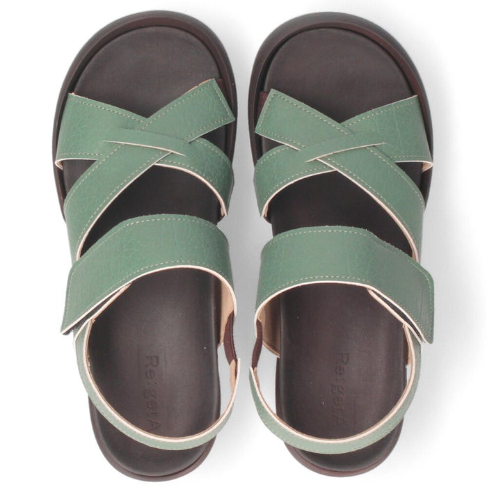 リゲッタ サンダル レディース 疲れない 厚底 ヒール 靴 軽量 ウェッジサンダル バックストラップ 履きやすい 歩きやすい コンフォート 日本製 R-2682 REGETA