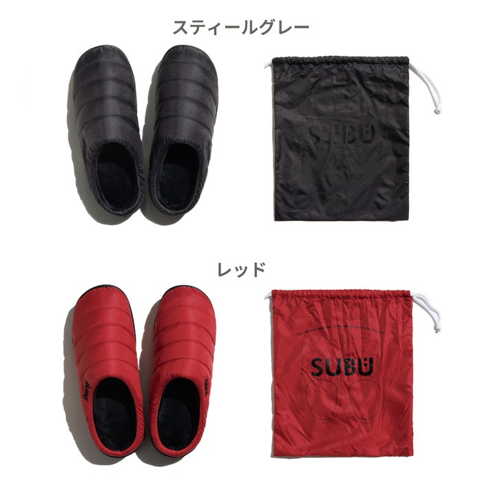 スブ サンダル レディース メンズ SUBU PERMANENT ブラック 冬用サンダル ルームシューズ 外履き 2026 秋冬 スリッポン 履きやすい 痛くない 撥水 防寒 ダウンサンダル
