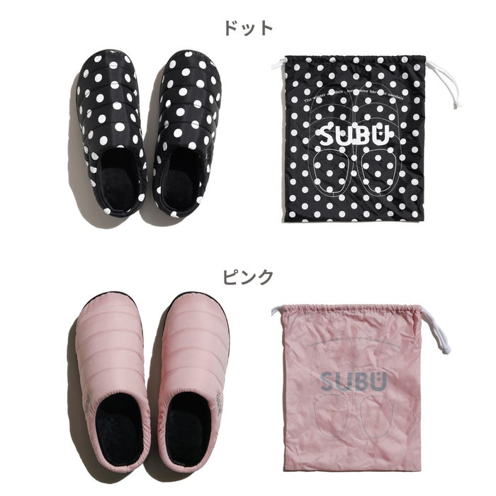 スブ サンダル レディース メンズ SUBU PERMANENT ブラック 冬用サンダル ルームシューズ 外履き 2026 秋冬 スリッポン 履きやすい 痛くない 撥水 防寒 ダウンサンダル