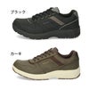 ウォーキングシューズ メンズ 幅広 4E 防水 スニーカー 紐 靴 ファスナー カジュアル 防滑 GAINER ゲイナー GN033 BLACK ブラック  KHAKI カーキ ローカット