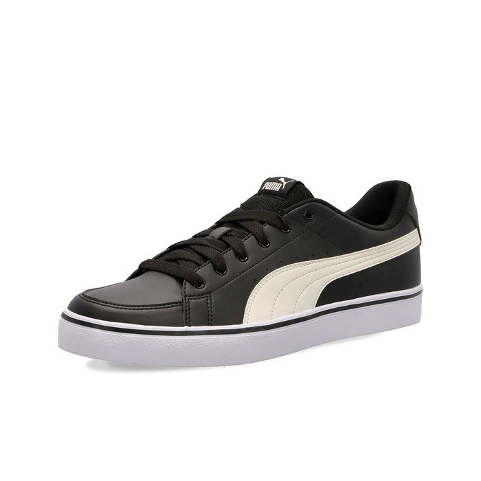 プーマ スニーカー 黒 白 V コート バルク レディース メンズ PUMA シンプル 通勤 通学 クッション V Court Vulc 389907 V Court Vulc EB 389908