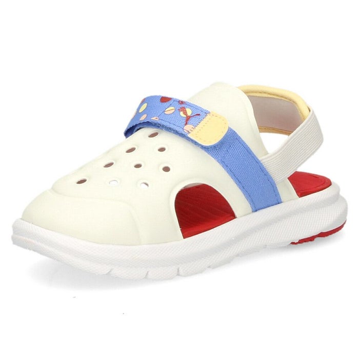 PUMA ベビー プーマ エボルブ サマーキャンプ AC サンダル 395647 01 ホワイト 02 グレー キッズ スポーツサンダル 男の子 女の子 軽量 通気性 速乾