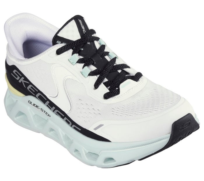 スケッチャーズ スリップインズ レディース スニーカー 厚底 ハンズフリー シューズ SKECHERS Slip-ins スリッポン 黒 ウォーキングシューズ 靴 グライドステップ アルタス 150510 紐靴 黒 ノーマル幅 履きやすい 歩きやすい