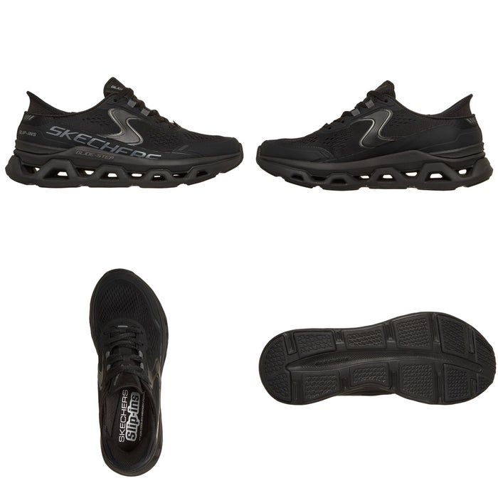 スケッチャーズ スリップインズ レディース スニーカー 厚底 ハンズフリー シューズ SKECHERS Slip-ins スリッポン 黒 ウォーキングシューズ 靴 グライドステップ アルタス 150510 紐靴 黒 ノーマル幅 履きやすい 歩きやすい