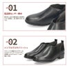 サイドゴアブーティレディース 靴 本革 レザー ショートブーツ サイドゴア 3E 防滑 4cmヒール カジュアル ビジネス 9151 parade