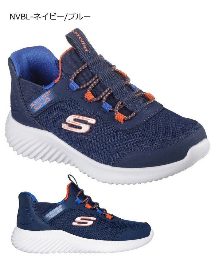 スケッチャーズ スリップインズ キッズ ジュニア スニーカー 男の子 女の子 運動靴 黒 ハンズフリー SKECHERS Slip-ins BOUNDER バウンダー ノーマル幅 403822N 403822L 303585L