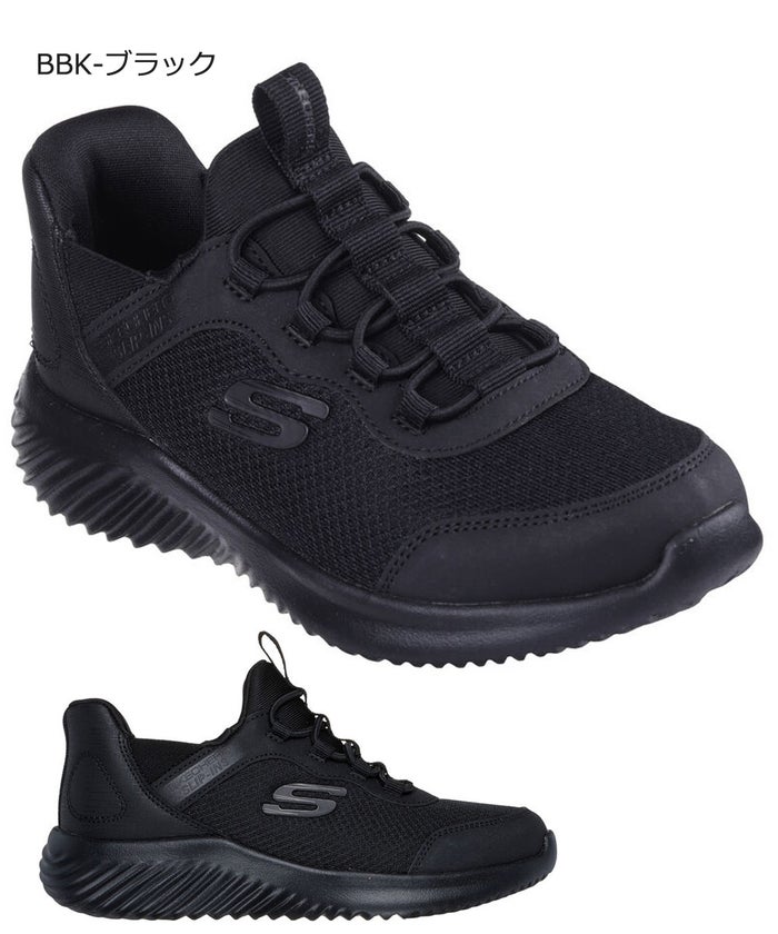 スケッチャーズ スリップインズ キッズ ジュニア スニーカー 男の子 女の子 運動靴 黒 ハンズフリー SKECHERS Slip-ins BOUNDER バウンダー ノーマル幅 403822N 403822L 303585N 303585L