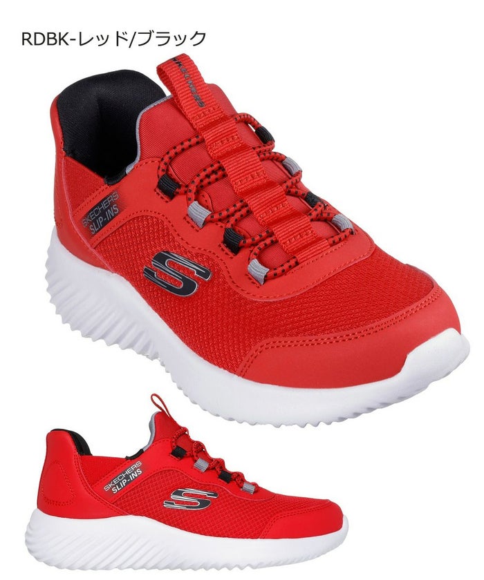 スケッチャーズ スリップインズ キッズ ジュニア スニーカー 男の子 女の子 運動靴 黒 ハンズフリー SKECHERS Slip-ins BOUNDER バウンダー ノーマル幅 403822N 403822L 303585L