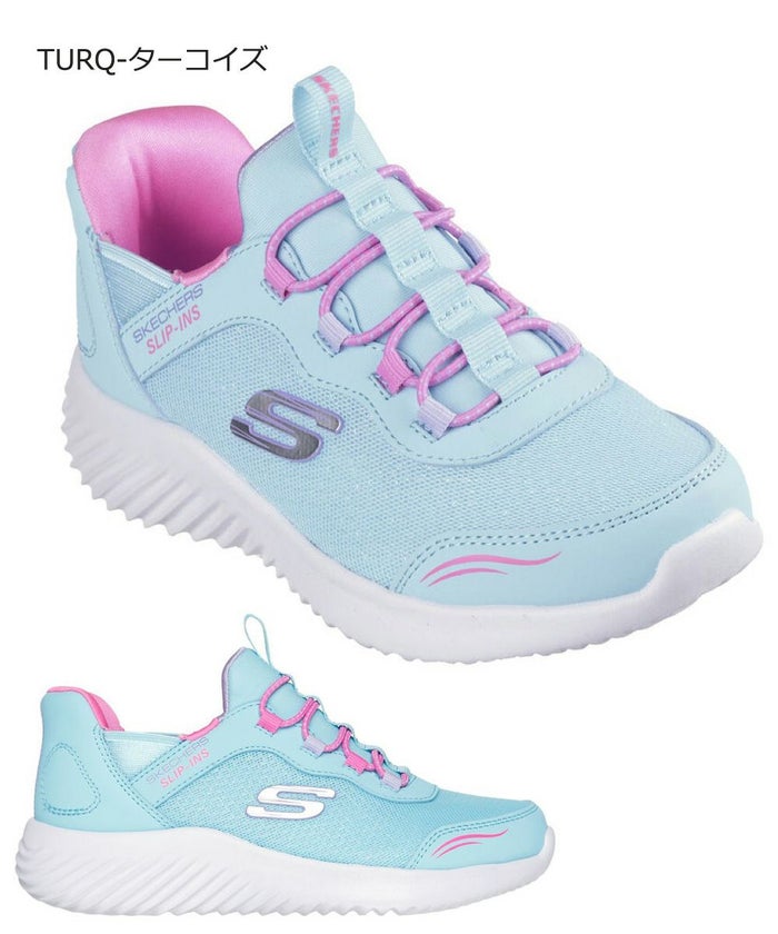 スケッチャーズ スリップインズ キッズ ジュニア スニーカー 男の子 女の子 運動靴 黒 ハンズフリー SKECHERS Slip-ins BOUNDER バウンダー ノーマル幅 403822N 403822L 303585L